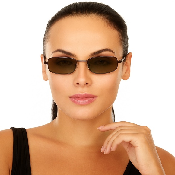 Liz Claiborne brown metal frame sunglasses. LC14 - Picture 7 of 7